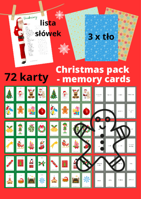  Christmas pack - memory car...