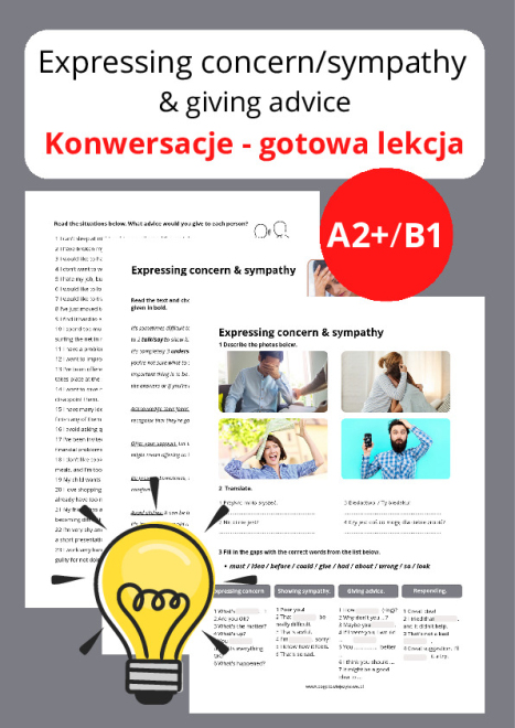  Expressing concern/sympathy...