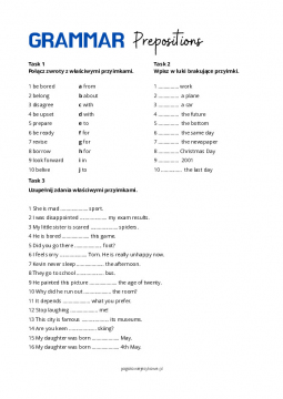 Przyimki / prepositions 1