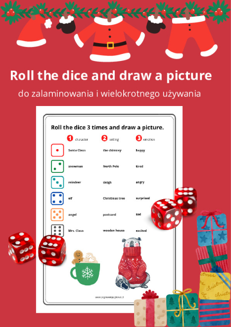  Roll the dice and draw a pi...