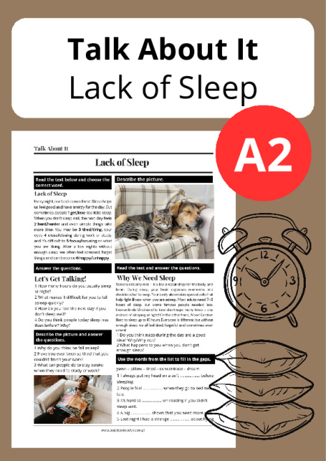 Talk About It - Lack of Sleep