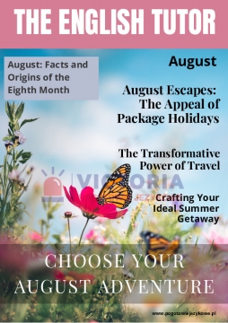 The English Tutor – ćwiczenia w formie kolorowego magazynu – August