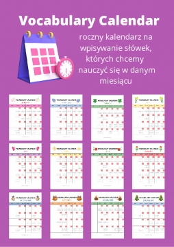  Vocabulary Calendar
