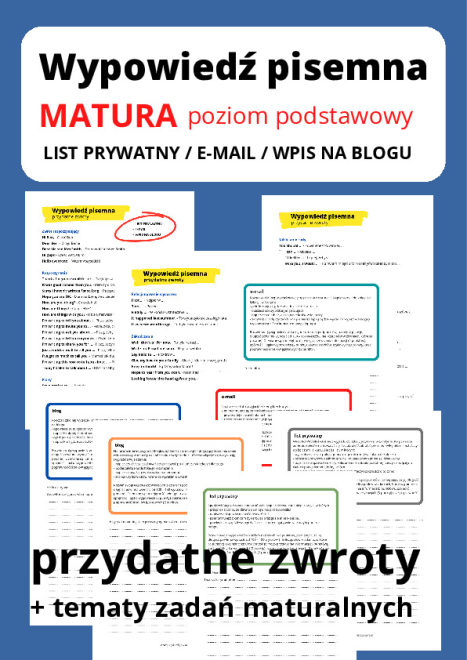  Wypowiedź pisemna - MATURA...